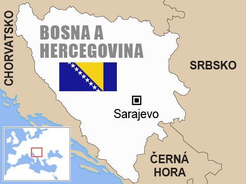 bosna i hercegovina mapa Bosna a Hercegovina   mapa   Aktuálně.cz bosna i hercegovina mapa